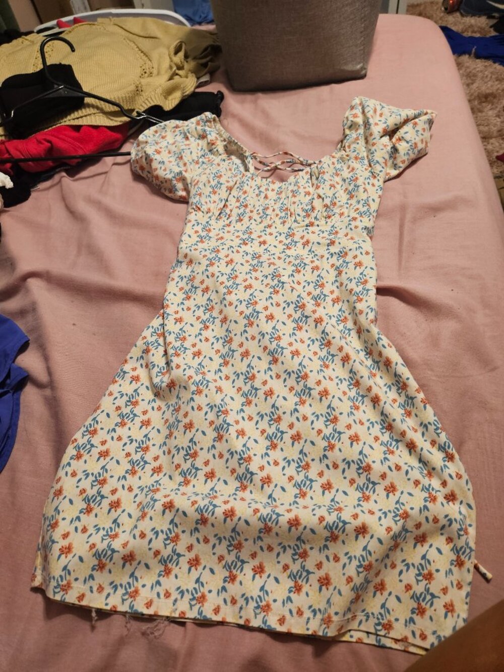 Mini dress floral print